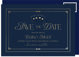 'Gambling Glamour' Business Save the Date