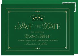'Gambling Glamour' Business Save the Date