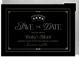 'Gambling Glamour' Business Save the Date
