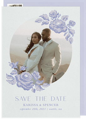'La Vie En Rose' Wedding Save the Date
