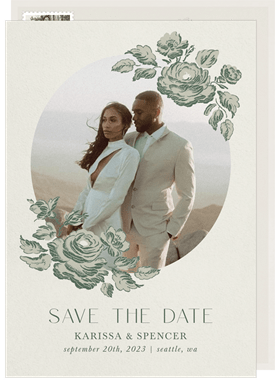 'La Vie En Rose' Wedding Save the Date