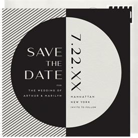 'Geometry in Motion' Wedding Save the Date