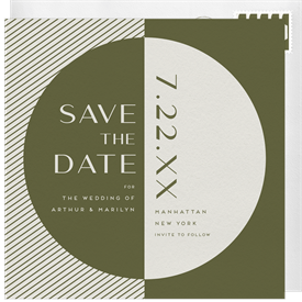 'Geometry in Motion' Wedding Save the Date
