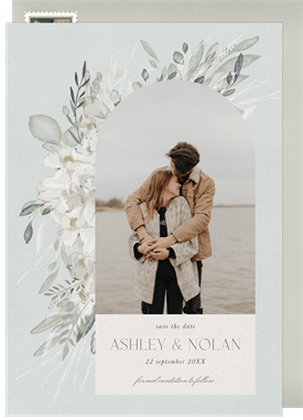 'Whimsical Watercolor Arch' Wedding Save the Date