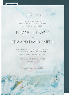 'Soft Strokes' Wedding Invitation