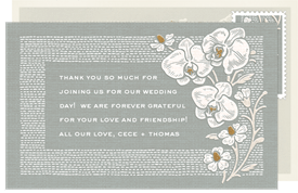 'Boho Macramé' Wedding Thank You Note