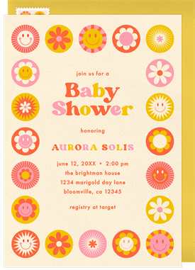 'Cheery Sunburst' Baby Shower Invitation