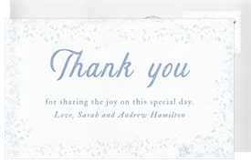 'Get on Board' Baby Shower Thank You Note