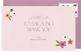 'Ladybug Love' Baby Shower Thank You Note