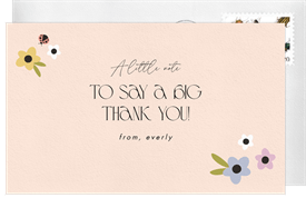 'Little Ladybug' Kids Birthday Thank You Note