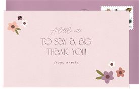 'Little Ladybug' Kids Birthday Thank You Note