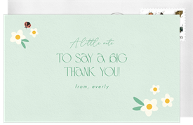 'Little Ladybug' Kids Birthday Thank You Note