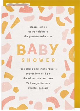'Playful Cutouts' Baby Shower Invitation