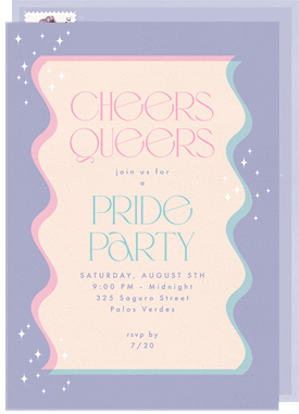 'Wonderful Waves' Pride Invitation