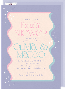 'Wonderful Waves' Baby Shower Invitation