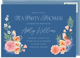 'Tea in the Garden' Baby Shower Invitation