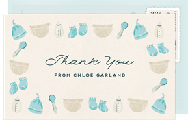 'Baby Doodles' Baby Shower Thank You Note