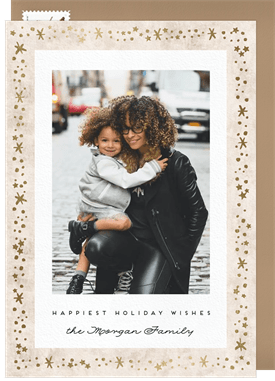'Sprinkled Frame' Holiday Greetings Card