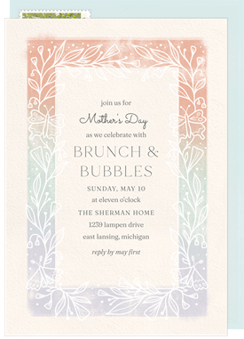 'Butterfly Arbor' Mother's Day Invitation