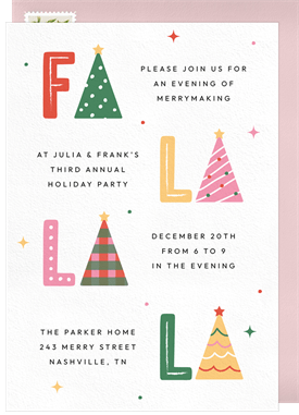 'Offset Fa La La' Holiday Party Invitation