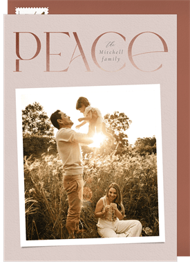 'Snapshot Peace' Holiday Greetings Card