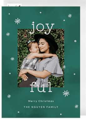'Joyful Type' Holiday Greetings Card