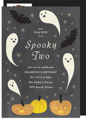 'Spooky Season' Kids Birthday Invitation