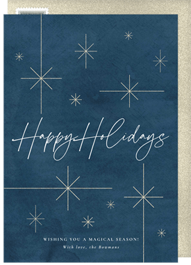 'Delicate Sparkles' Holiday Greetings Card