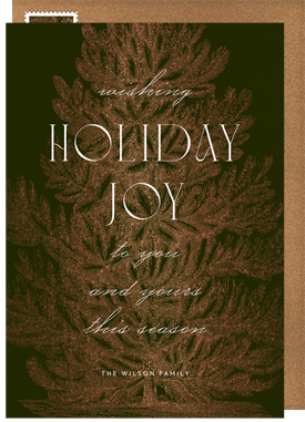 'Classic Tree' Holiday Greetings Card