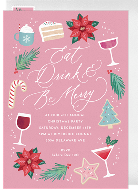 'Festive Favorites' Christmas Party Invitation