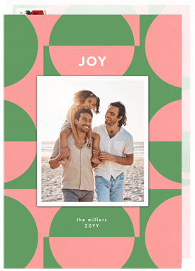 'Bold Papercut Pattern' Holiday Greetings Card
