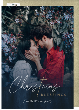 'Christmas Blessings' Holiday Greetings Card