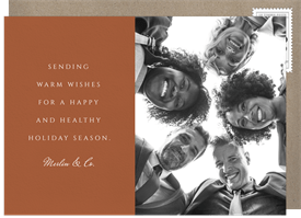 'Simple Sentiments' Business Holiday Greetings Card