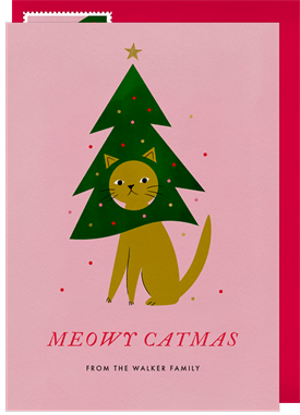 'Meowy Catmas' Christmas Greetings Card