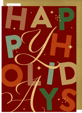 'Fun Holidays' Business Holiday Greetings Card