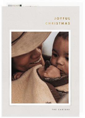 'Joyful Christmas' Holiday Greetings Card