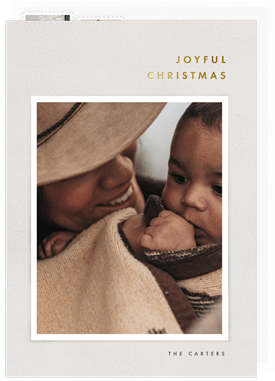 'Joyful Christmas' Christmas Greetings Card