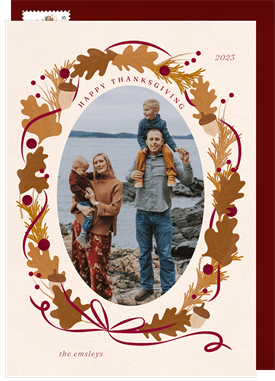 'Thanksgiving Wreath' Thanksgiving Card