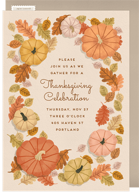 'In The Pumpkin Patch' Baby Shower Invitation