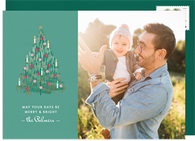 'Tinsel Tree' Holiday Greetings Card