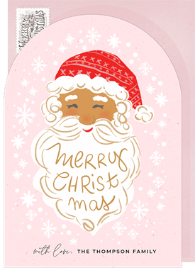 'Festive Santa' Christmas Greetings Card