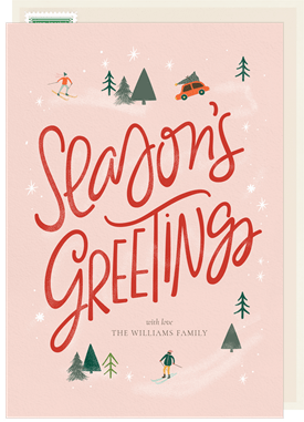 'Lettered Season's Greetings' Holiday Greetings Card