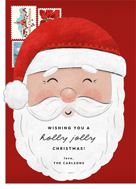 'Adorable Santa' Christmas Greetings Card