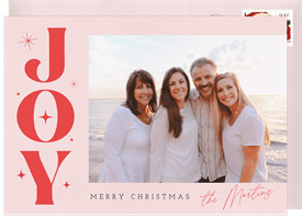 'Retro Joy' Christmas Greetings Card