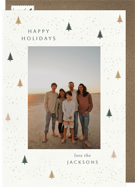 'Small Forest' Holiday Greetings Card