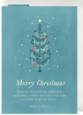 'Whimsical Tree' Christmas Greetings Card