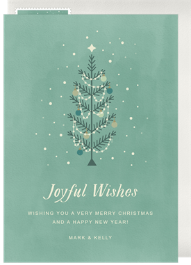 'Whimsical Tree' Holiday Greetings Card