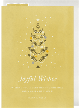 'Whimsical Tree' Holiday Greetings Card