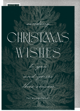 'Classic Tree' Christmas Greetings Card
