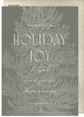 'Classic Tree' Holiday Greetings Card